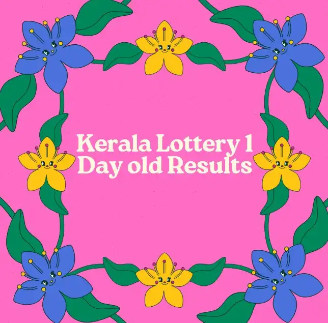 Kerala Lottery Result 1 days old Feature Image with Kerala colourful design