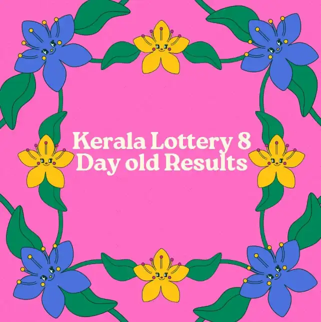 Kerala Lottery Result 8 days old Feature Image with Kerala colourful design