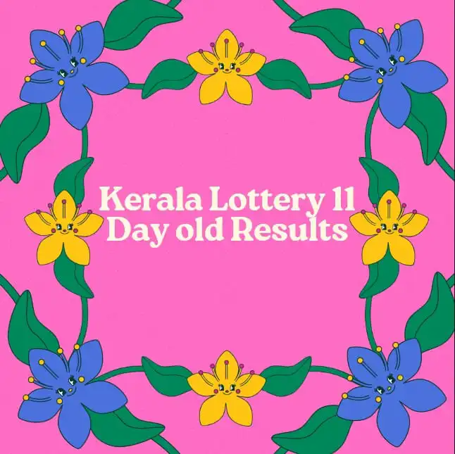 Kerala Lottery Result 11 days old Feature Image with Kerala colourful design