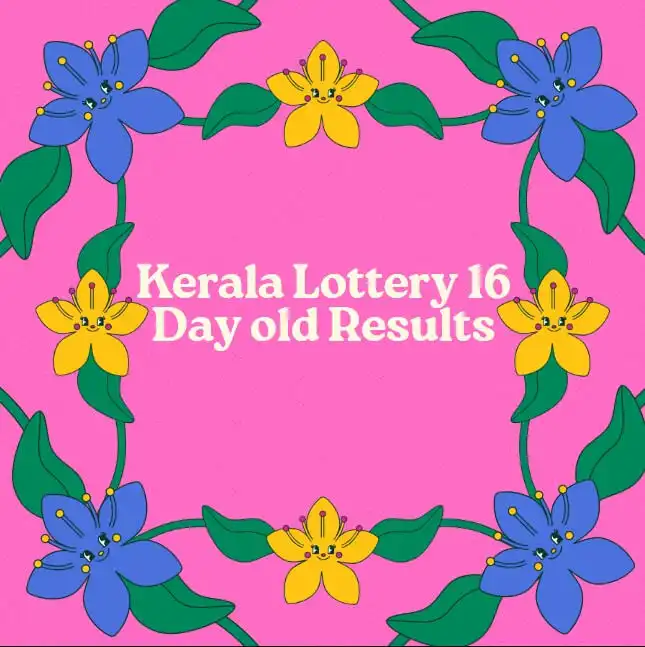 Kerala Lottery Result 16 days old Feature Image with Kerala colourful design