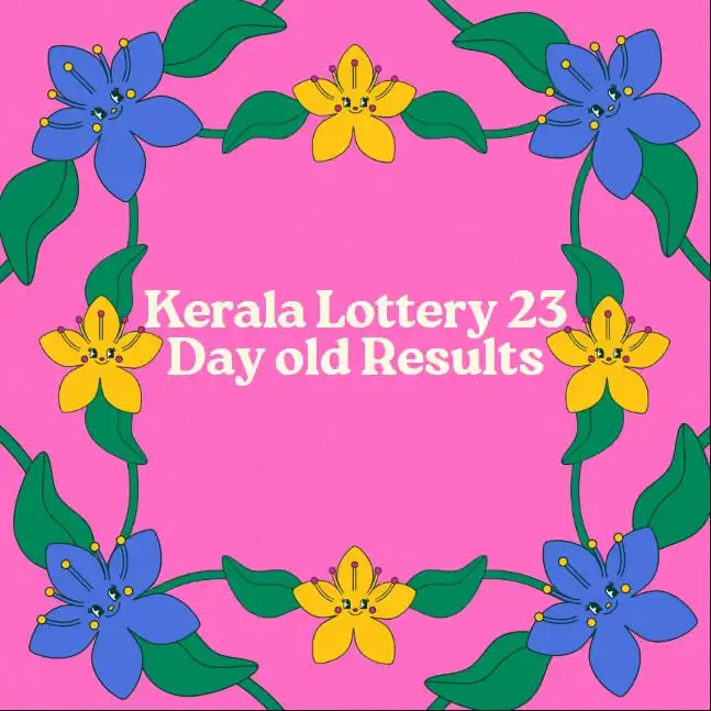 Kerala Lottery Result 23 days old Feature Image with Kerala colourful design