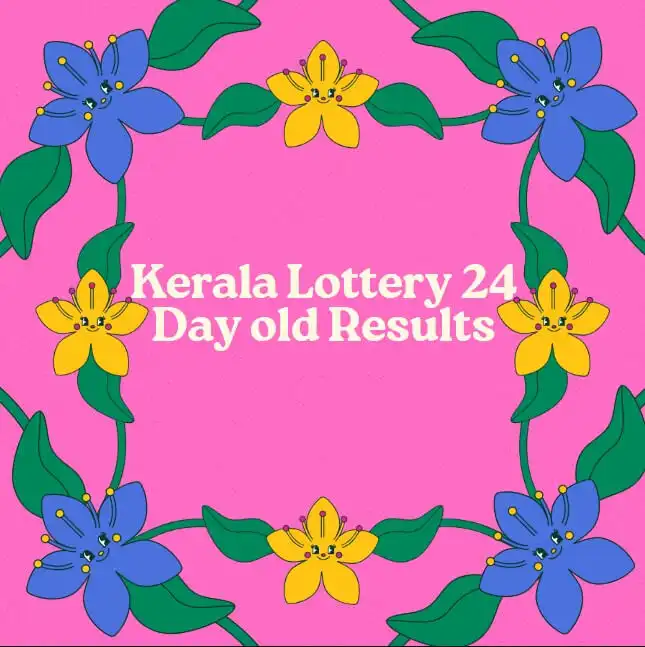 Kerala Lottery Result 24 days old Feature Image with Kerala colourful design