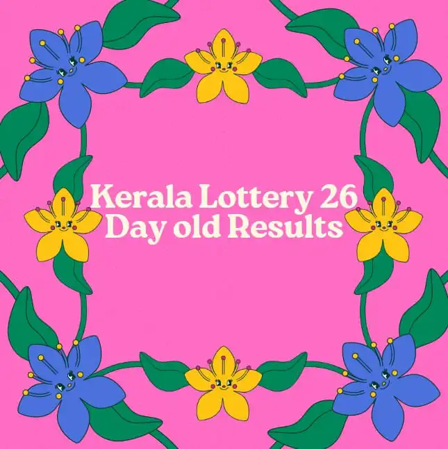 Kerala Lottery Result 26 days old Feature Image with Kerala colourful design