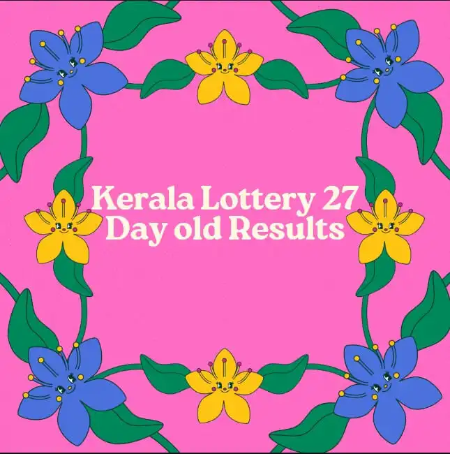 Kerala Lottery Result 27 days old Feature Image with Kerala colourful design