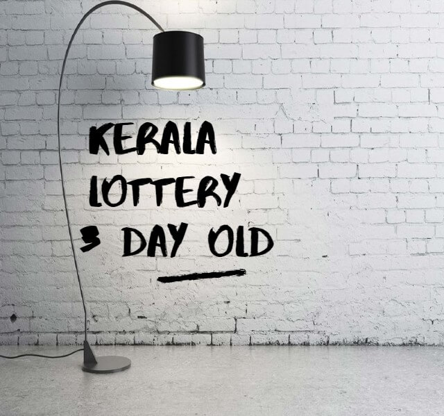 Kerala Lottery Result 3 day old, Its's Show the 3 day old result and prediction.